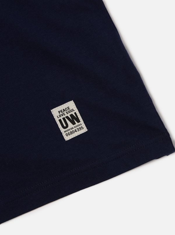 Universal Works Core Tee in Navy Single Jersey Supply