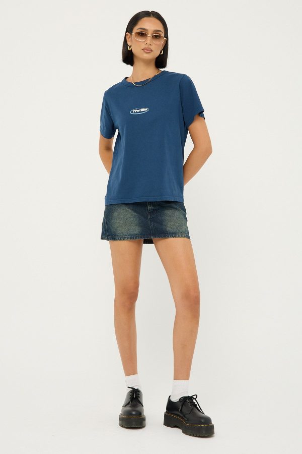 Thrills Arena Relaxed Tee Ensign Blue Online Sale