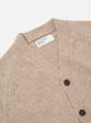 Universal Works David Cardigan in Fawn Eco Wool Sale