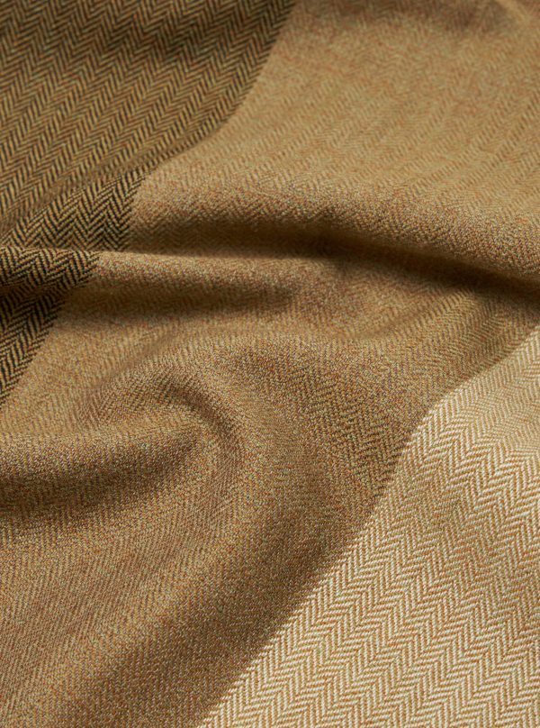 Universal Works Wool Scarf in Olive Merino Wool Online Sale