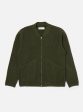 Universal Works Zip Bomber in Olive Wool Fleece Sale