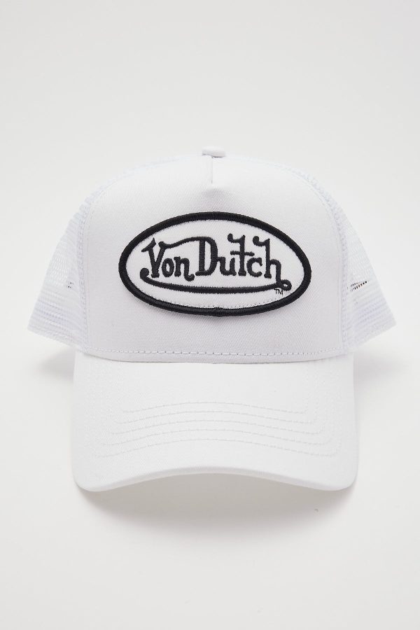 Von Dutch White Trucker Hat White For Discount