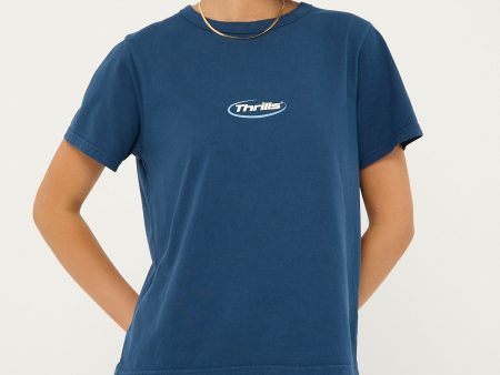 Thrills Arena Relaxed Tee Ensign Blue Online Sale