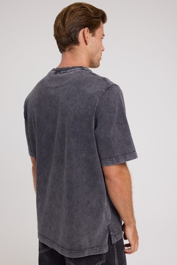 Canterbury M HERITAGE WASHED T-SHIRT Washed Jet Black on Sale