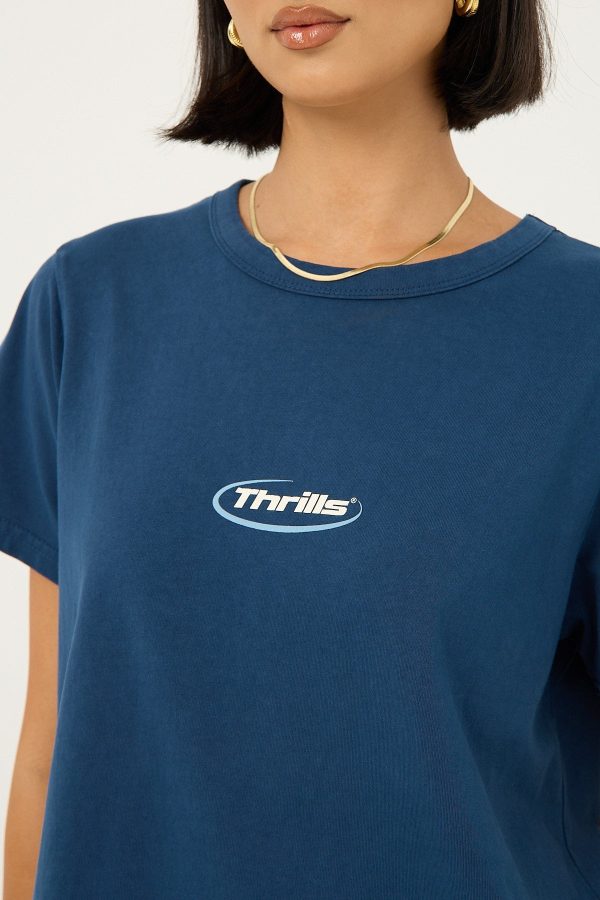 Thrills Arena Relaxed Tee Ensign Blue Online Sale