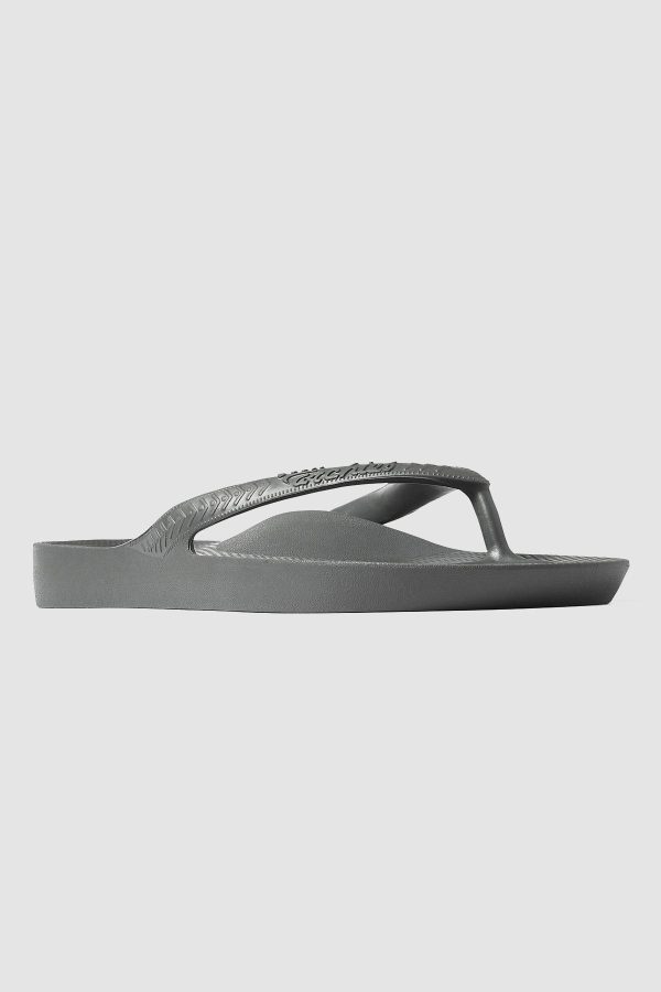 Archies Footwear Arch Support Thong Charcoal on Sale