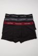 Calvin Klein Cotton Stretch Low Rise Trunk 3Pk Black Assorted Online now