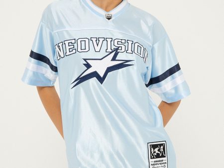 Neovision Spirit Number V Neck Jersey Light Blue Hot on Sale