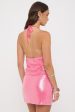 Luck & Trouble Chandelier Sequin Halter Top Pink Supply