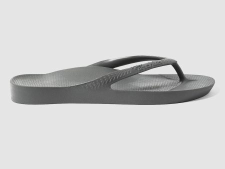 Archies Footwear Arch Support Thong Charcoal on Sale