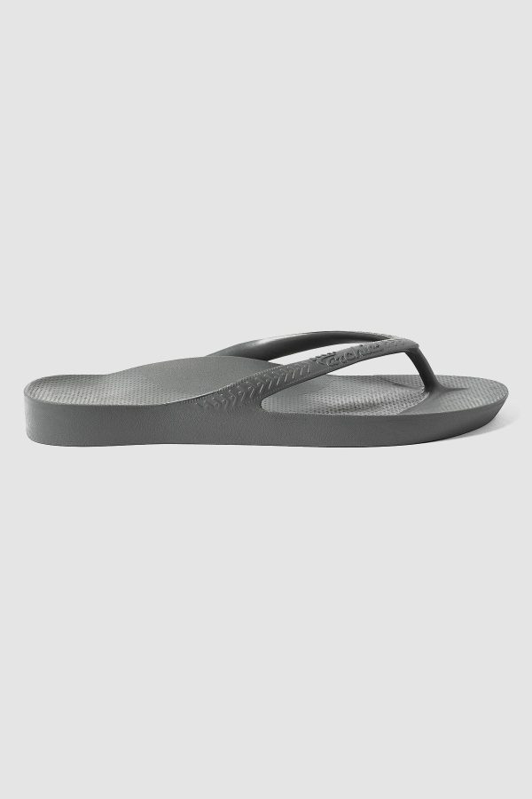 Archies Footwear Arch Support Thong Charcoal on Sale