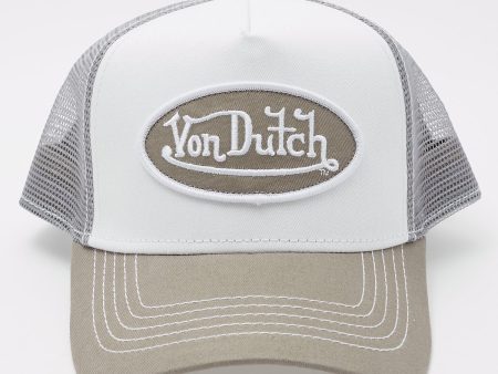 Von Dutch Grey & White Trucker White Grey Cheap