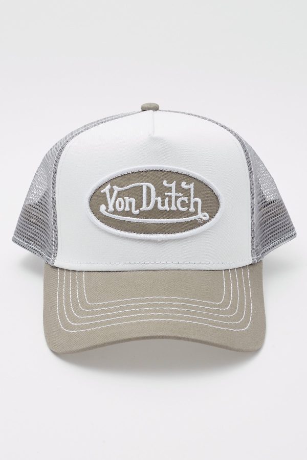 Von Dutch Grey & White Trucker White Grey Cheap