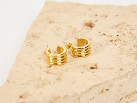 Perfect Stranger Aria Hoop Earrings 18K Gold Plated Online