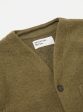 Universal Works Cardigan in Lovat Wool Fleece Discount