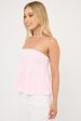 Luck & Trouble Alessa Strapless Top Light Pink Online Hot Sale