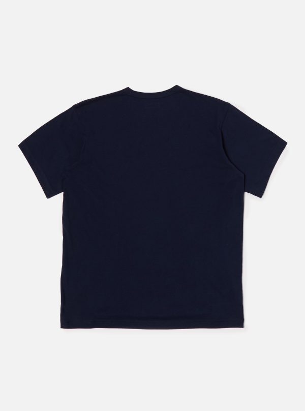 Universal Works Core Tee in Navy Single Jersey Supply