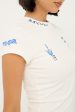 Neovision Kamen Baby Tee White   Blue Fashion