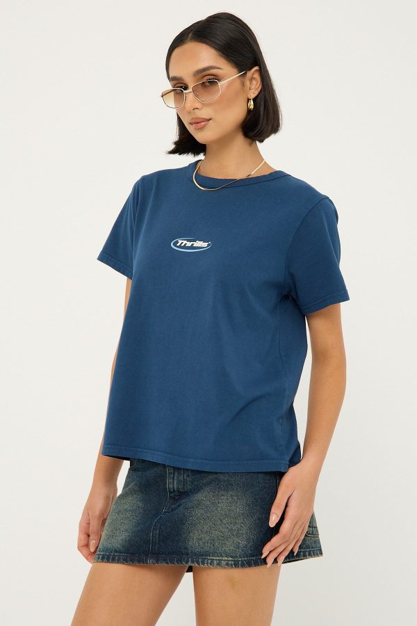 Thrills Arena Relaxed Tee Ensign Blue Online Sale