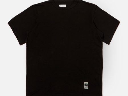 Universal Works Core Tee in Black Single Jersey For Discount