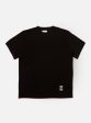 Universal Works Core Tee in Black Single Jersey For Discount