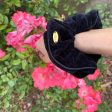 Scrunchie Aldo - Terciopelo orgánico negro Online Sale