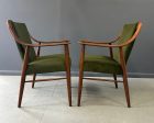 Pair of Danish Lounge Chairs in Walnut in the Style of Peter Hvdit Sale