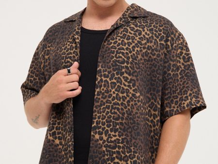 Common Need Party Resort Shirt Leopard Print Cheap