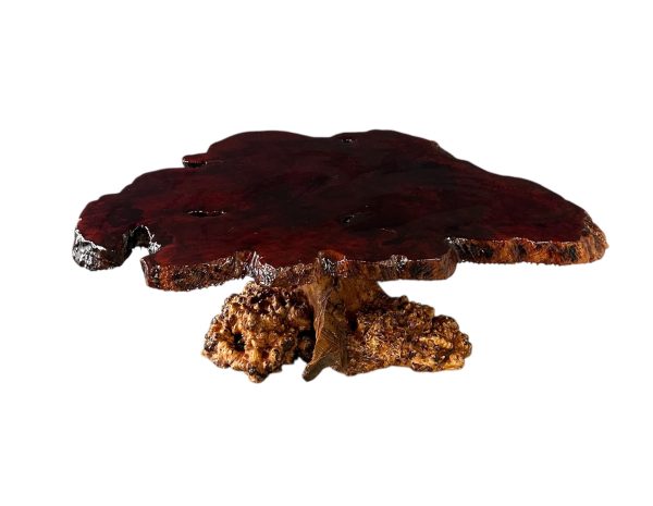 1960-70 s Vintage California Redwood Burl Table Mid Century Online now