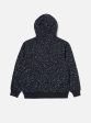 Universal Works New York Hoody in Navy Leopard Brush Back Supply