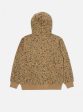 Universal Works New York Hoody in Sand Leopard Brush Back Online Sale