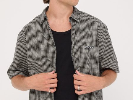 Neovision Interval Oversize Cropped Shirt Black Check Online