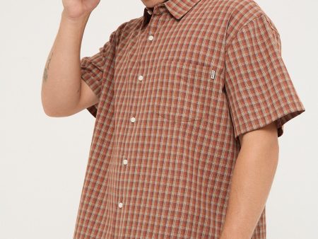 Sdouble Block Check Summer SS Shirt Rust Supply