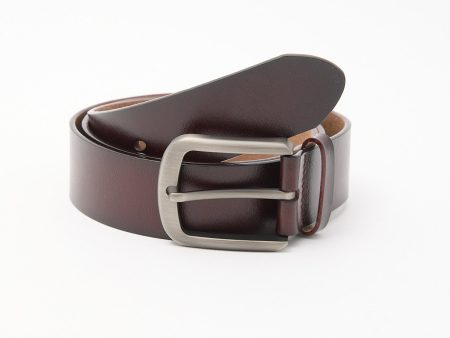 Common Need Classic Leather Belt Brown Discount