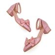 Amoji Girl Bow Dress Shoes Girl High Heels Flower Wedding Shoes KID417 Online Sale