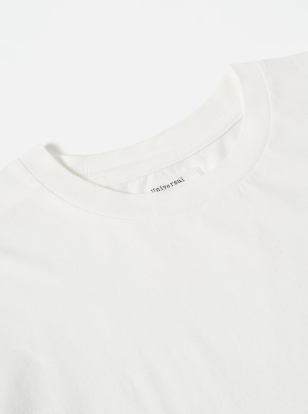 Universal Works L S Tee in Ecru Organic Jersey Online Hot Sale