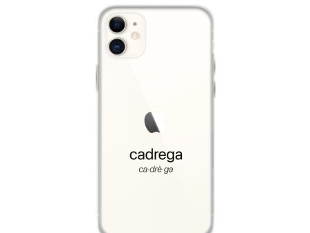 Cover Iphone 11 12 Cadrega scritta nera Sale