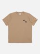 Universal Works Print Tee in Sand Single Jersey UW31 Online