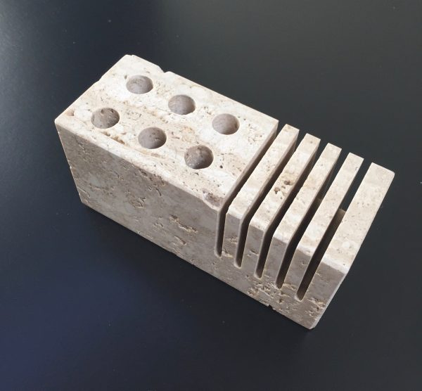 Fratelli Mannelli Travertine letter holder Online