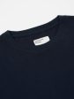 Universal Works XV Tee Shirt in Navy Print Jersey For Sale