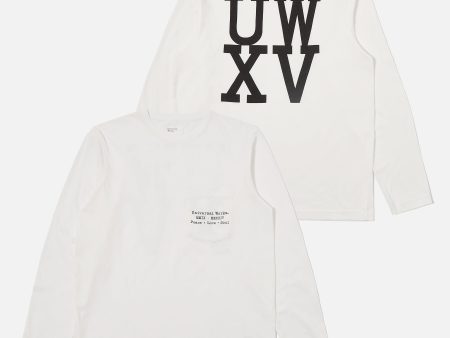 Universal Works XV Tee Shirt in Ecru Print Jersey For Cheap