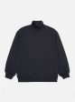 Universal Works Funnel Neck Tee in Navy Single Jersey Hot on Sale