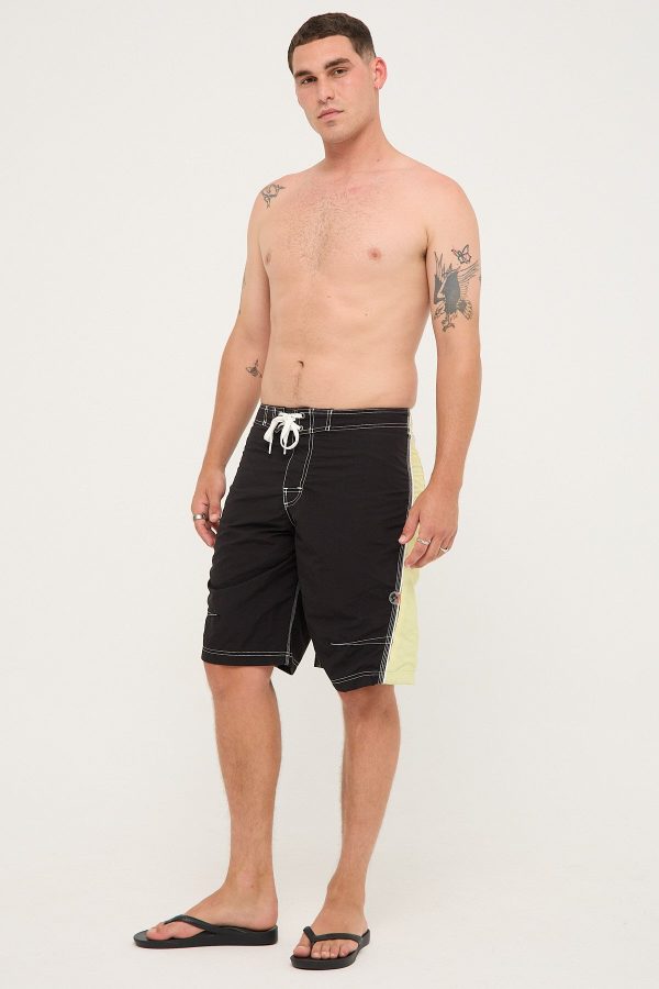 Worship Boardriderr Boardshort Black Lime Sale