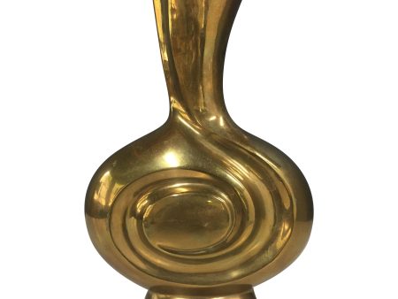 Rosenthal Netter Imported Solid Brass Vase Midcentury Fashion