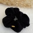 Scrunchie Aldo - Terciopelo orgánico negro Online Sale