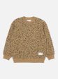 Universal Works Loose Sweatshirt in Sand Leopard Brush Back Discount