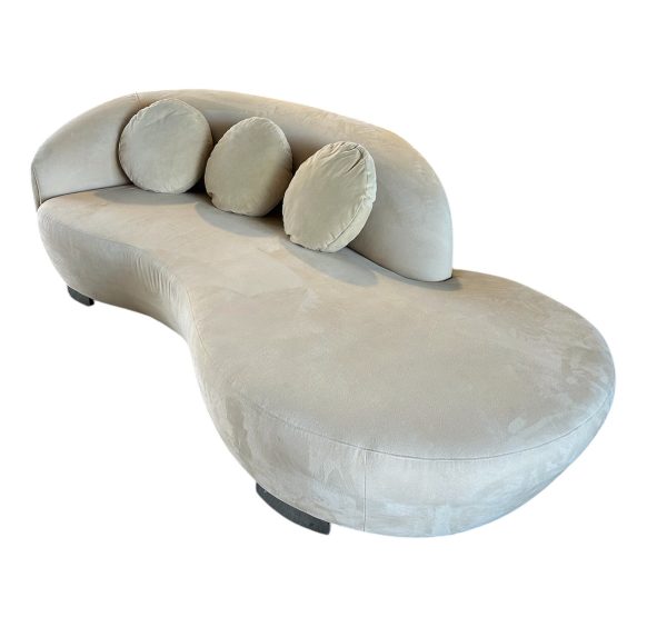 Curvaceous Sofa in the Style of Kagan by Lazar Industries Post Modern Fashion