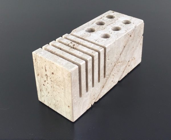 Fratelli Mannelli Travertine letter holder Online