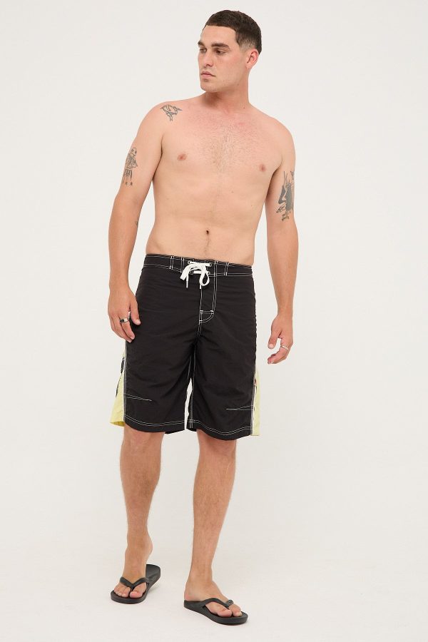 Worship Boardriderr Boardshort Black Lime Sale