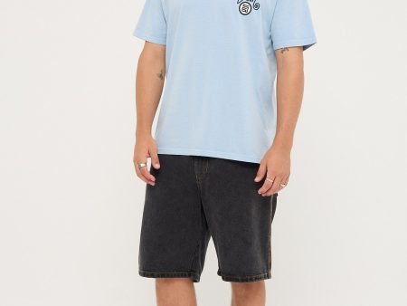 Sdouble Shawn Dot Tee Washed Blue Online Hot Sale